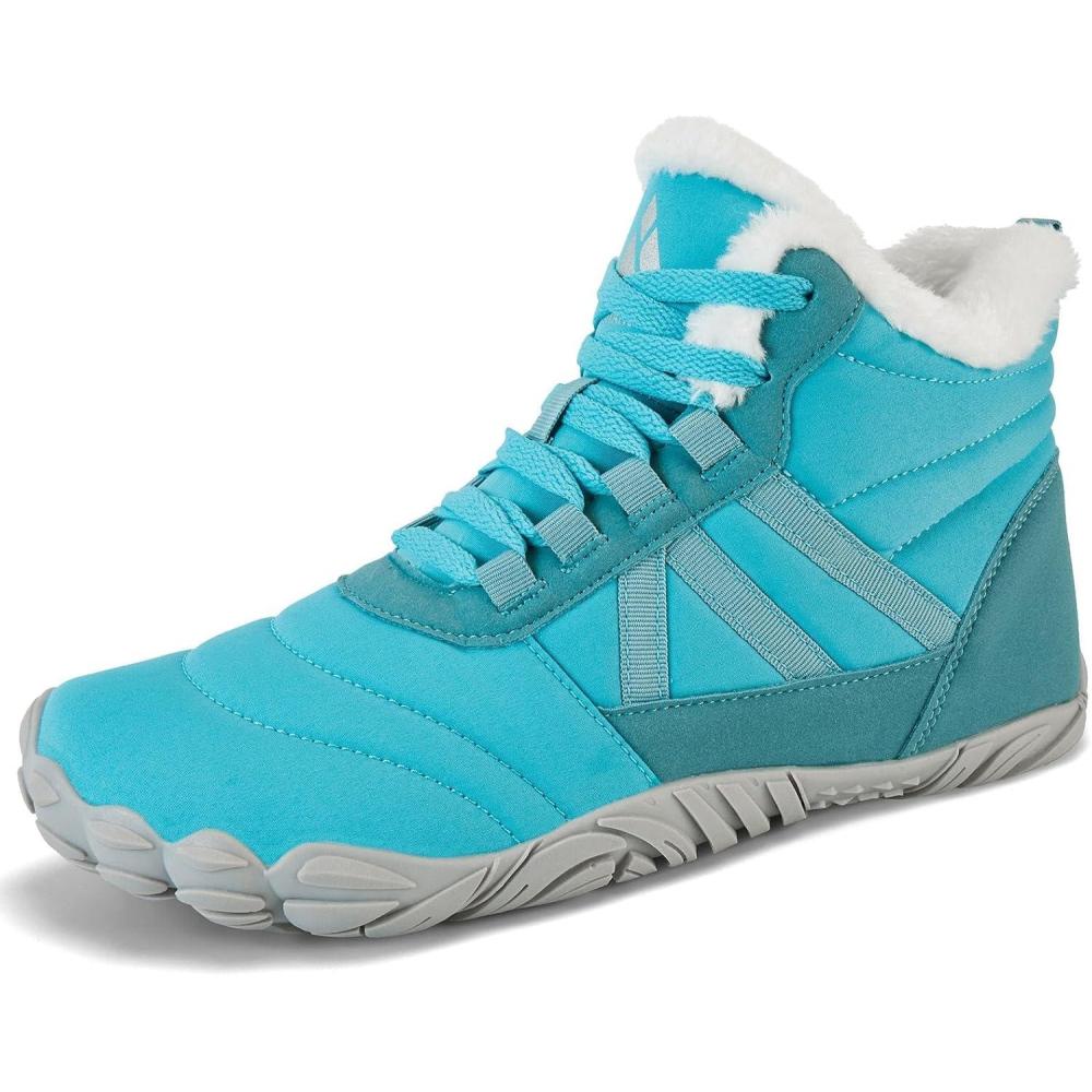 image:imageMishansha Bottes Hiver Chaudes Bottine Neige Chaussures Minimalist Gr3648Bleu Ciel