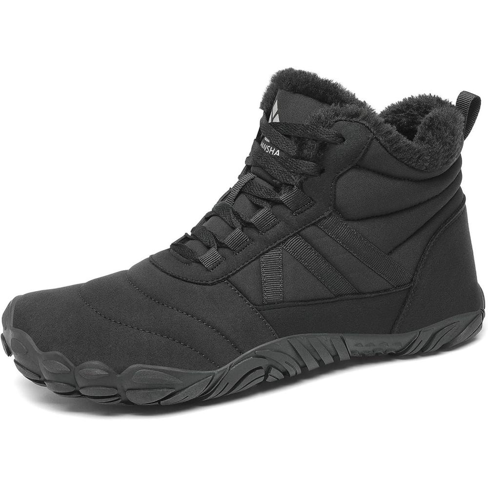 image:imageMishansha Bottes Hiver Chaudes Bottine Neige Chaussures Minimalist Gr3648Noir