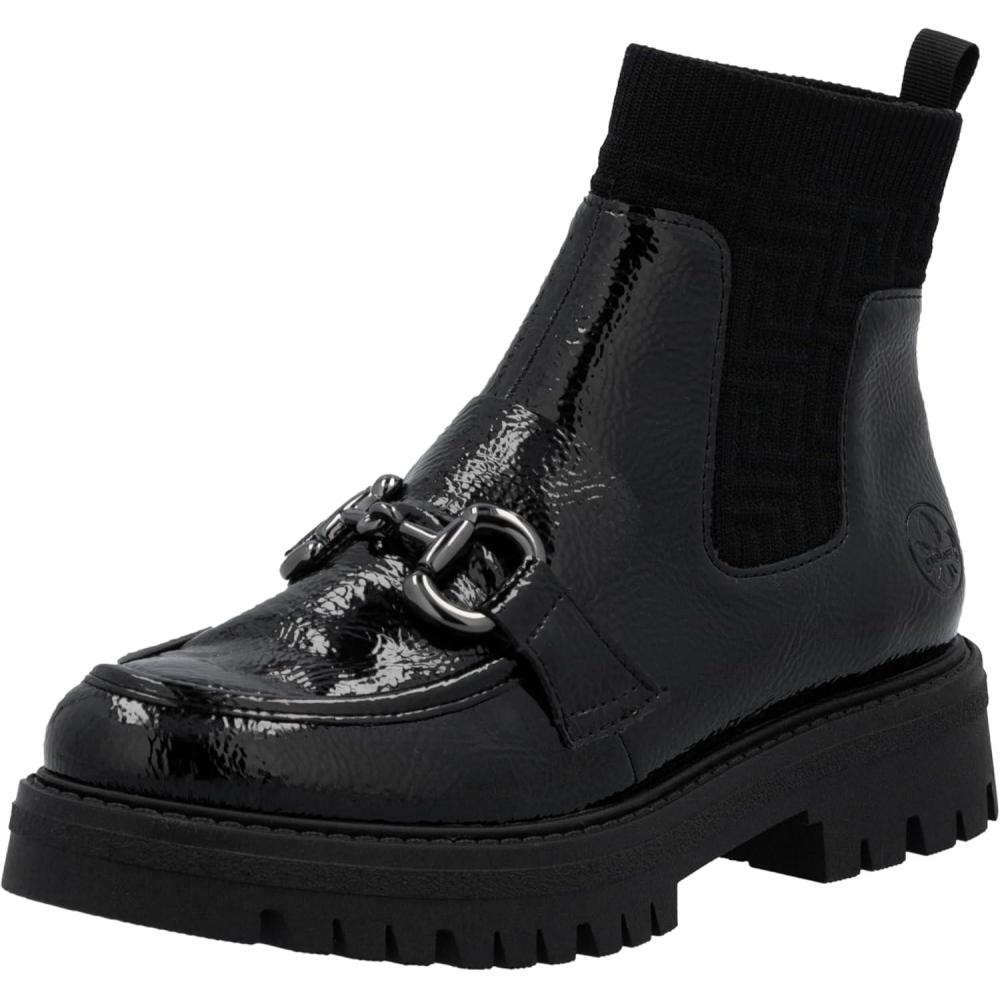 image:imageRieker 47573 Bottes courtesFemmeNoir