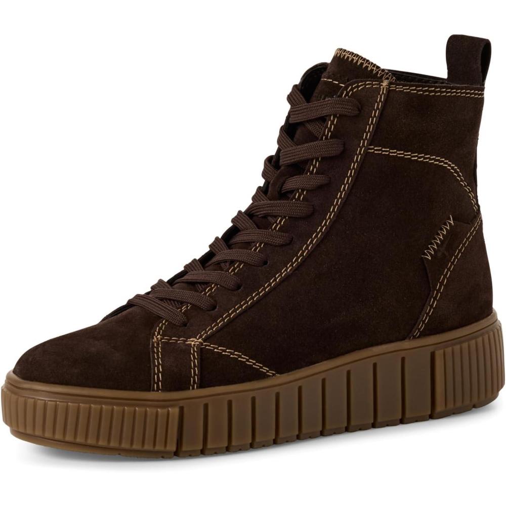 image:imageTamaris Femme Damen Lace Boot Flat 12520545 BottineMoka