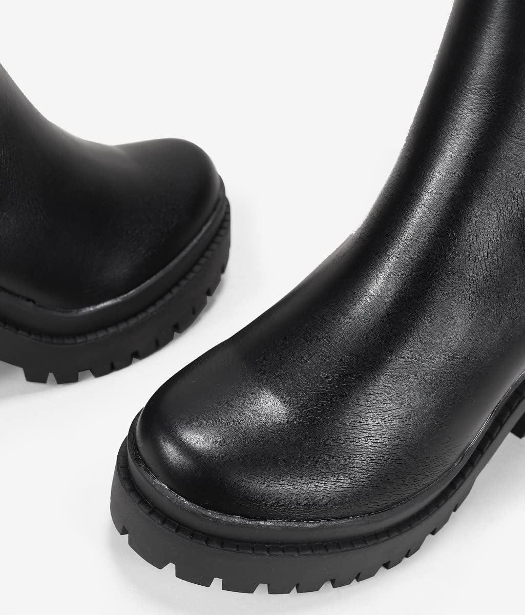 image:imageBOSANOVA Bottines avec lastiques latraux et semelle de forme avec talon Sans fermeture Chaussures pour femme Noir 40 EU