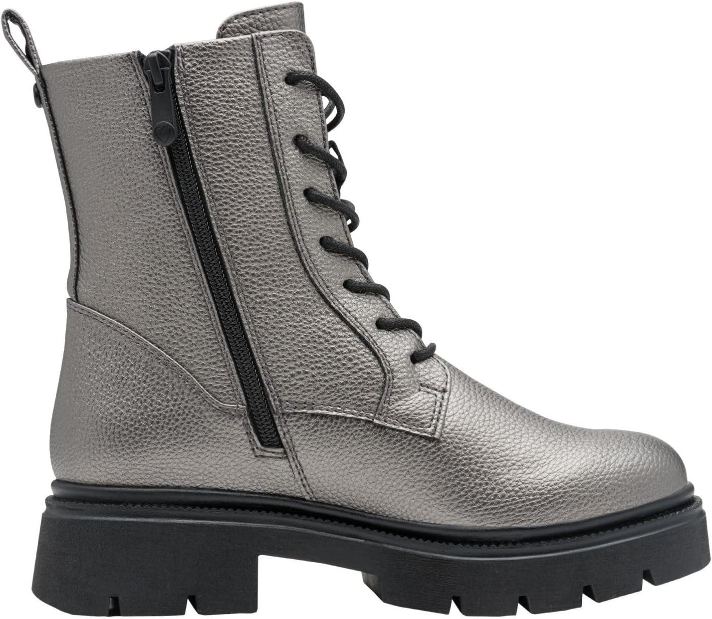 image:imageMARCO TOZZI Femme Bottines Lacets 22520243 Botte TendanceArdoise