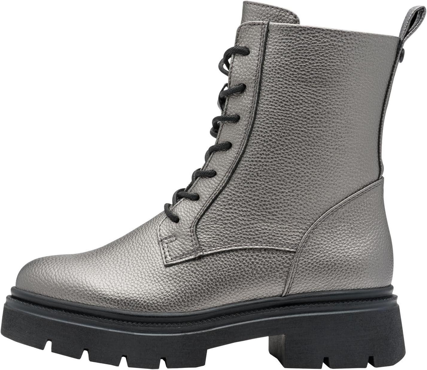 image:imageMARCO TOZZI Femme Bottines Lacets 22520243 Botte TendanceArdoise