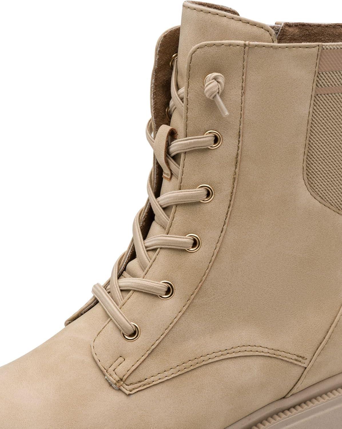 image:imageMARCO TOZZI Femme Bottines Lacets 22520243 Botte TendanceBeige