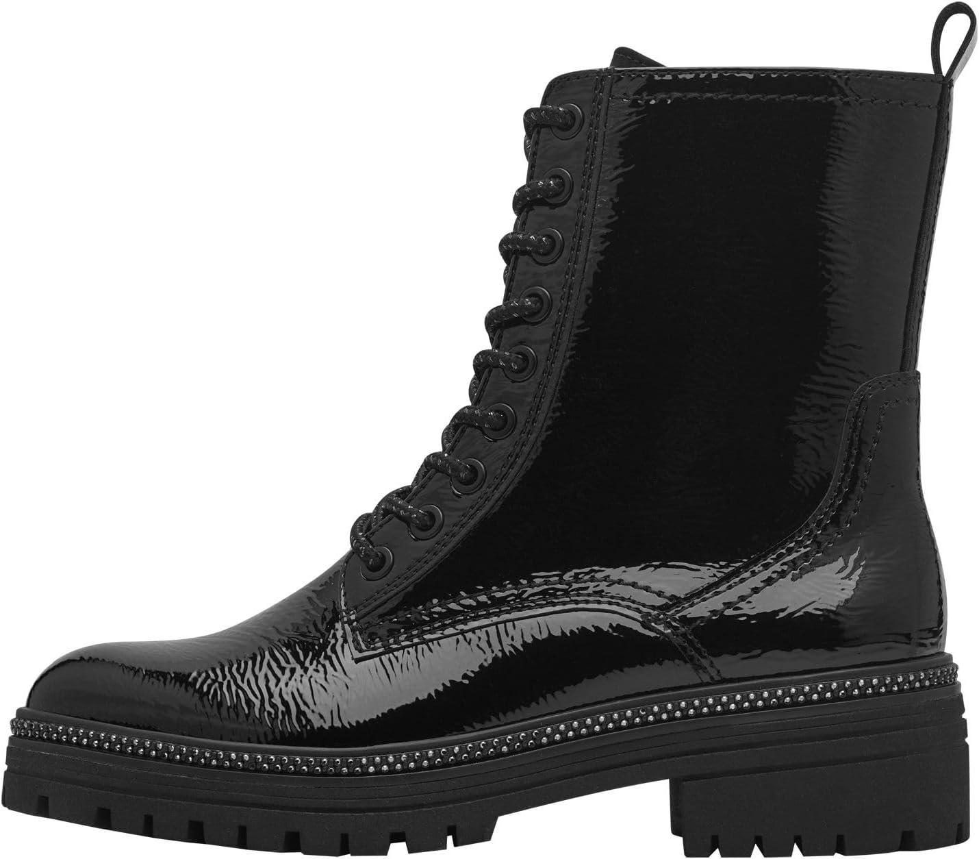 image:imageMARCO TOZZI Femme Bottines Lacets 22520243 Botte TendanceImprim Noir