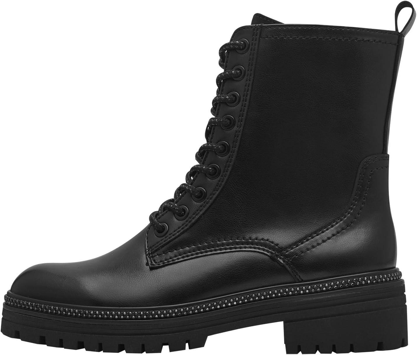 image:imageMARCO TOZZI Femme Bottines Lacets 22520243 Botte TendanceNoir