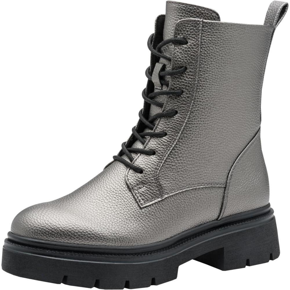 image:imageMARCO TOZZI Femme Bottines Lacets 22520243 Botte TendanceArdoise