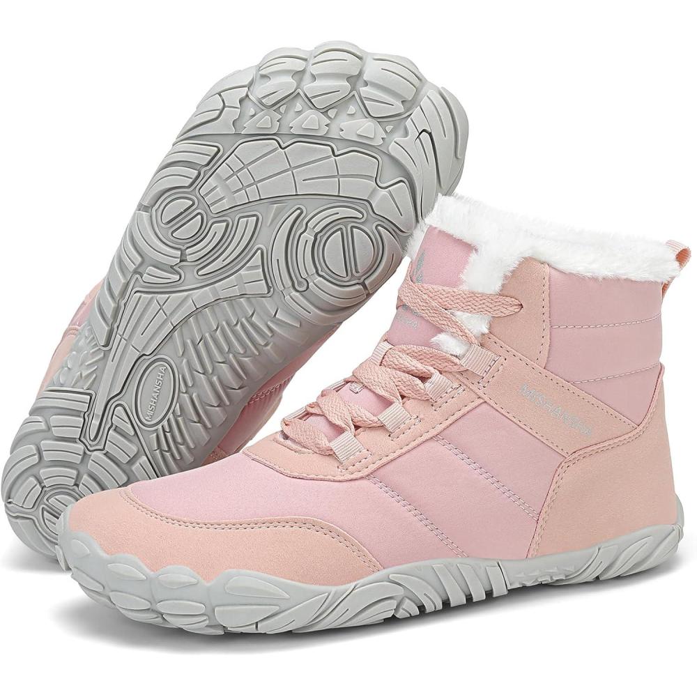 image:imageMishansha Chaussure Hiver Bottes de Neige pour Homme Femme Chaude Fourres Rsistant lEau Gr3648Rose