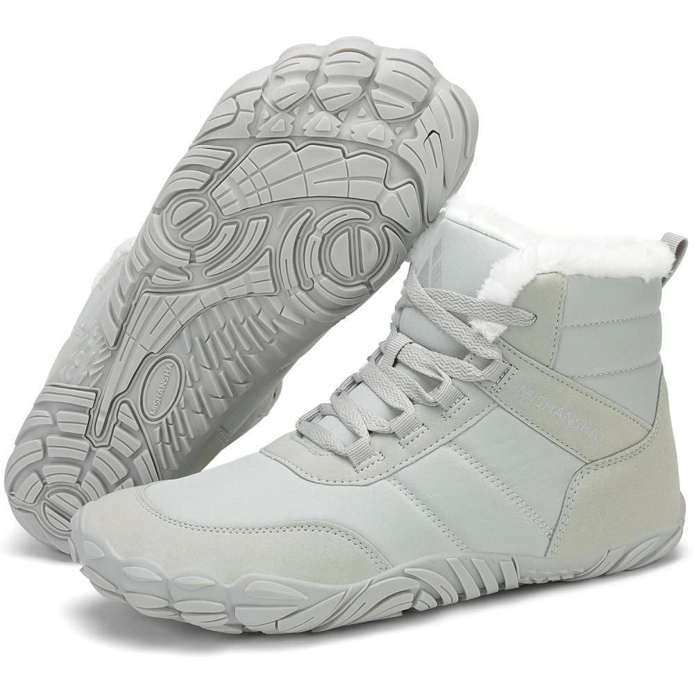 image:imageMishansha Chaussure Hiver Bottes de Neige pour Homme Femme Chaude Fourres Rsistant lEau Gr3648Vert Clair