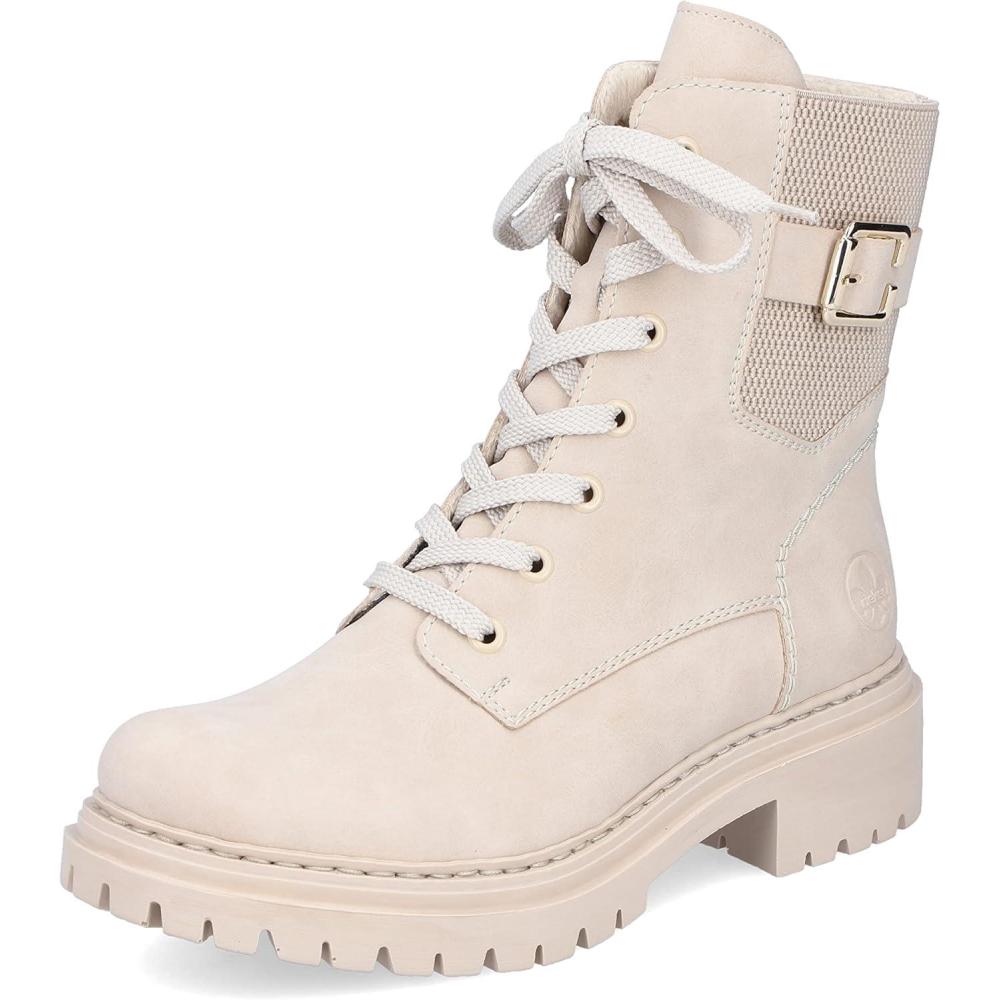 image:imageRieker Femme Bottines 72631 Dame Bottines LacetsBeige 63