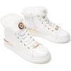 White With Gold Accessories