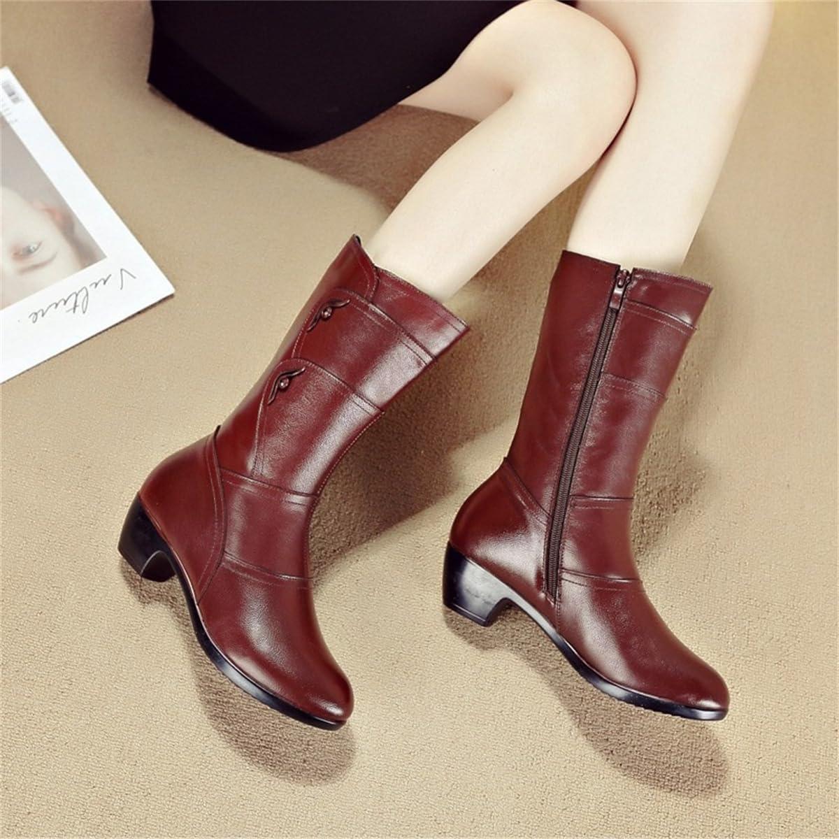 image:imageBottines dhiver talon pais et plateforme mimollet pour femme coupe large doublure polaire impermableMarron pais