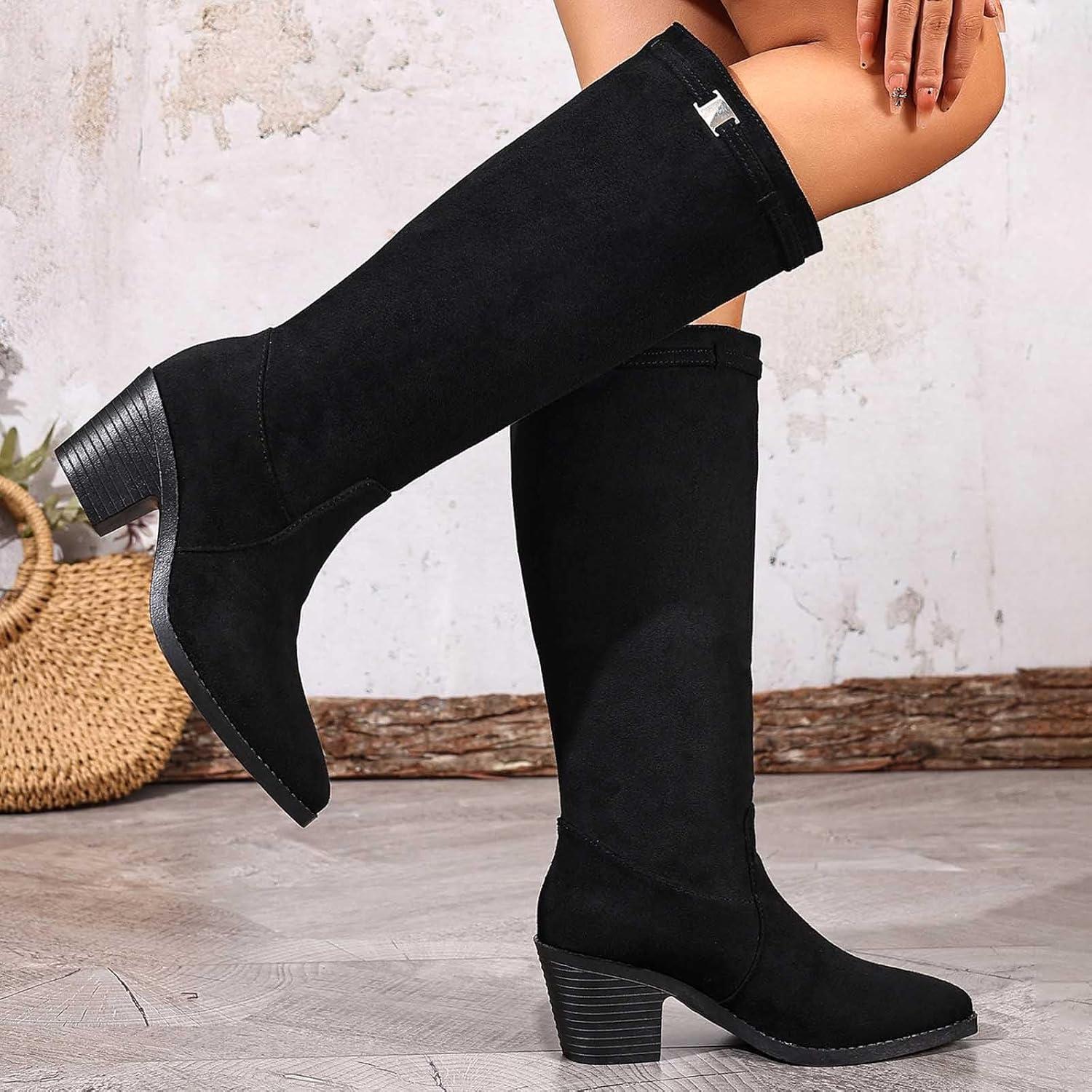 image:imageBottines mimollet tendance pour femme avec sangle boucle double intrieure confortable talon bas pour lautomne et lhiver Noir 40 EU