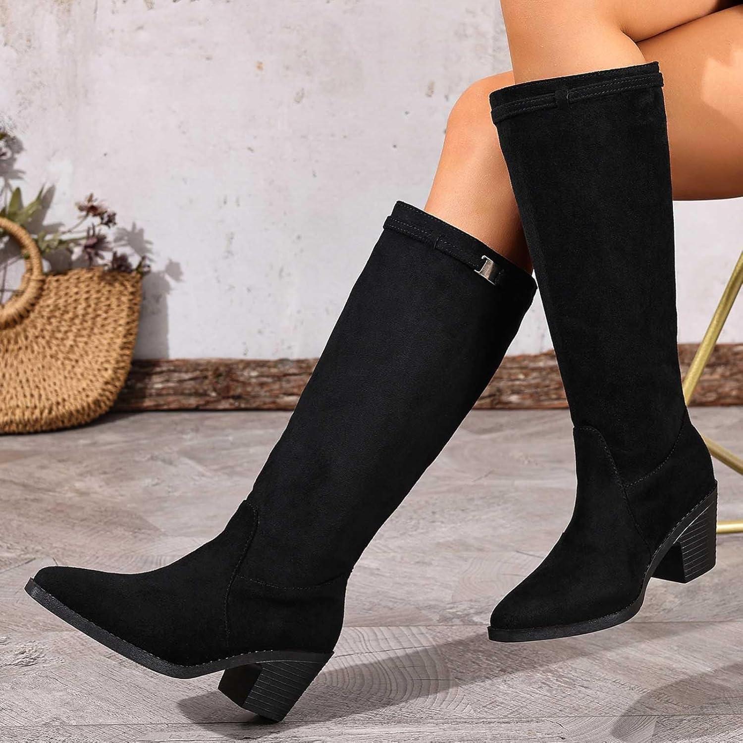 image:imageBottines mimollet tendance pour femme avec sangle boucle double intrieure confortable talon bas pour lautomne et lhiver Noir 40 EU