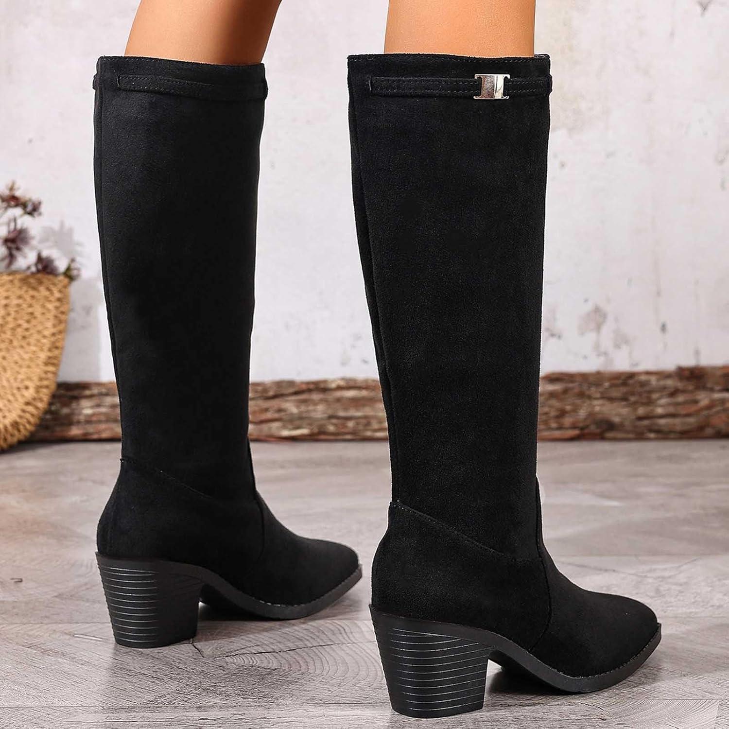 image:imageBottines mimollet tendance pour femme avec sangle boucle double intrieure confortable talon bas pour lautomne et lhiver Noir 40 EU