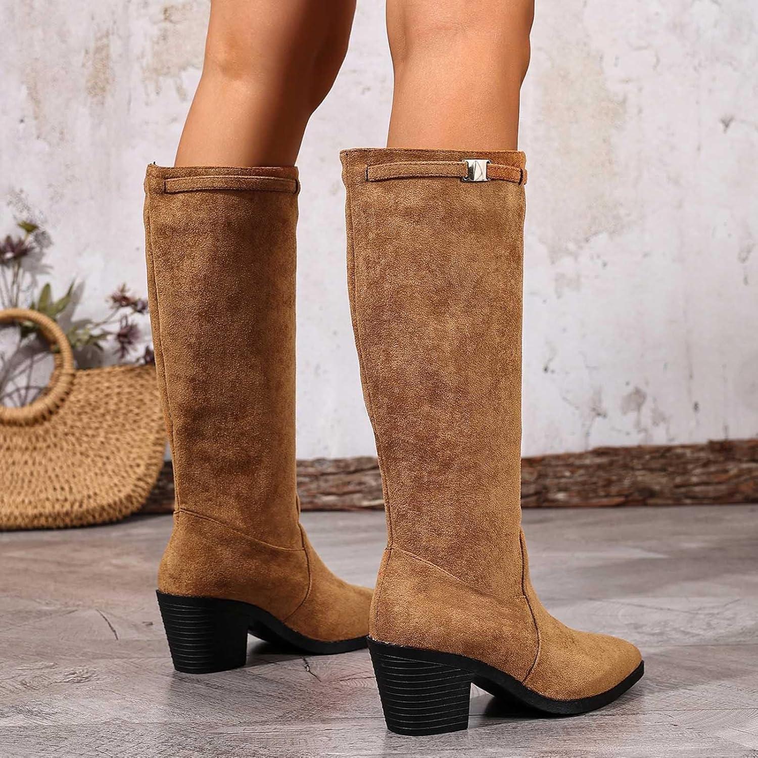 image:imageBottines mimollet tendance pour femme avec sangle boucle double intrieure confortable talon bas pour lautomne et lhiver marron 395 EU