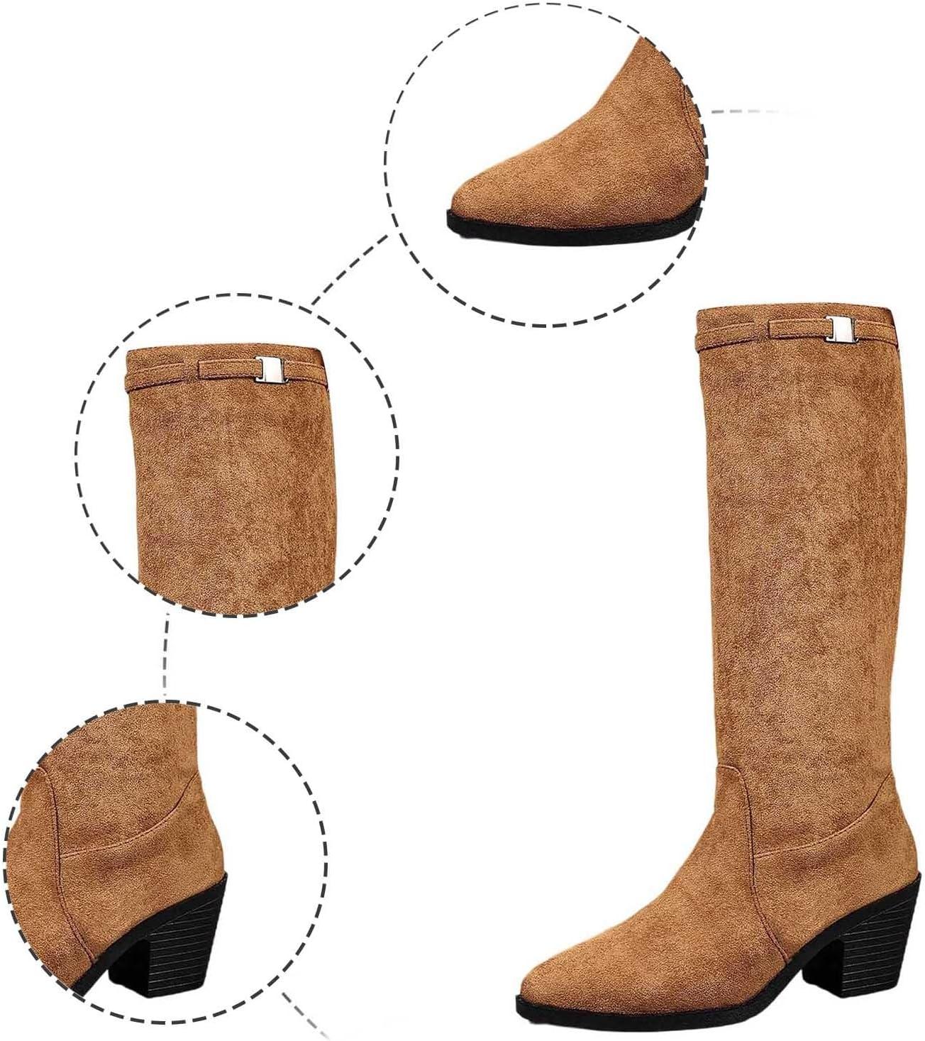 image:imageBottines mimollet tendance pour femme avec sangle boucle double intrieure confortable talon bas pour lautomne et lhiver marron 395 EU