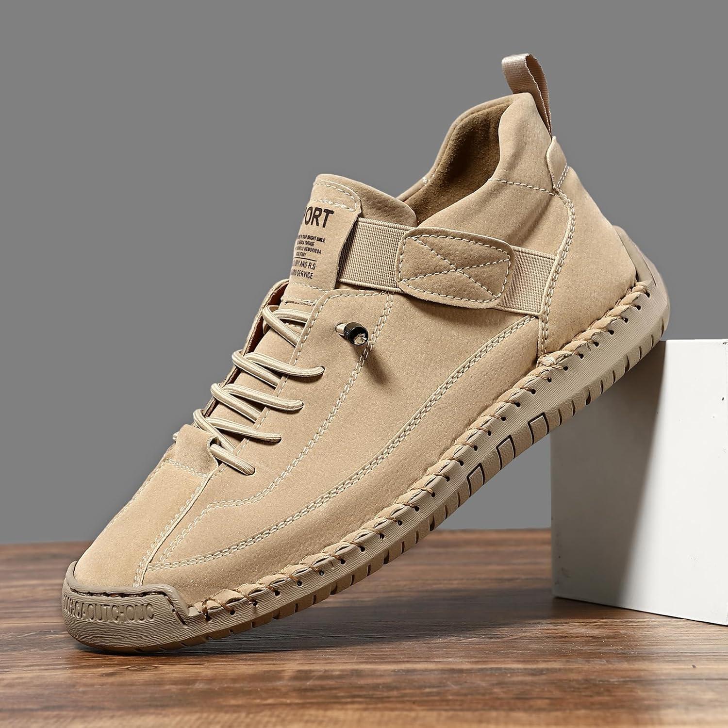 image:imageBottines orthopdiques pour femme en cuir impermables enfiler lgres pour la marche la randonne le camping la conduiteAbricot