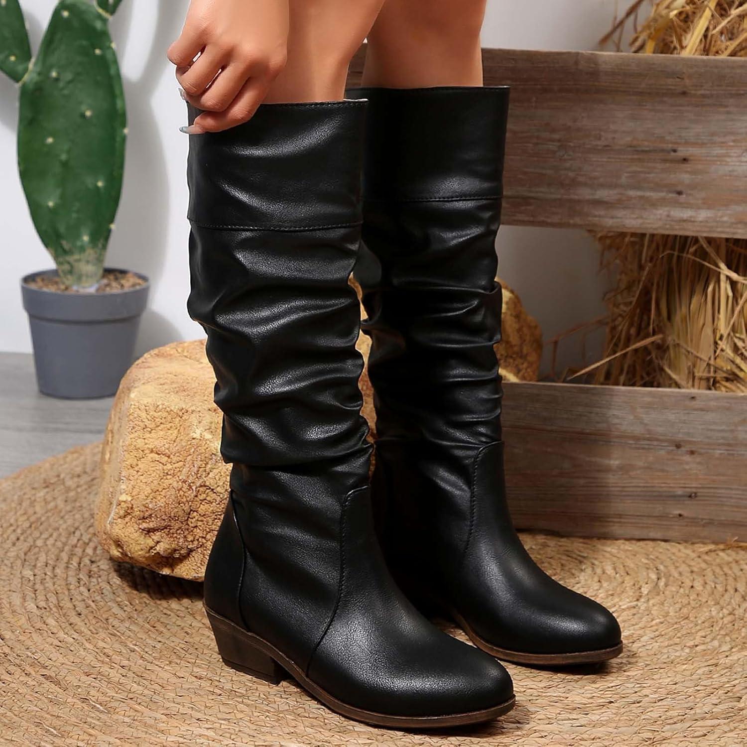 image:imageBottines tendance mimollet enfiler pour femme Talon pais Confortables Chaudes lacets Pour lextrieur Noir 395 EU