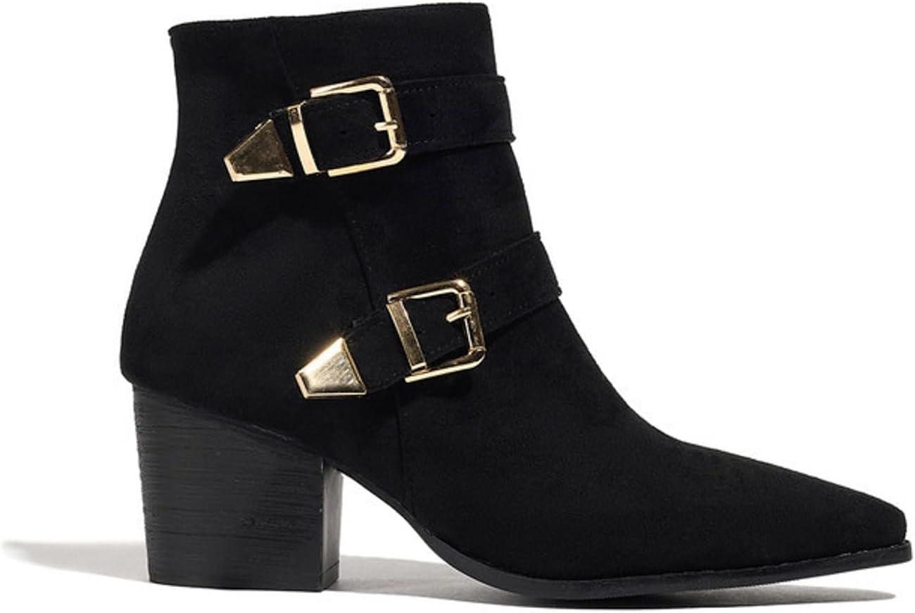image:imageBottines vintage victoriennes pour femme avec lacets mimollet Bottes lgantes tige courte Bottes de cheville2 Noirs