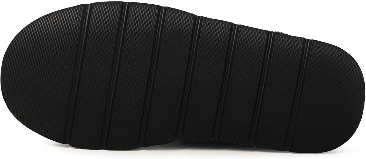 image:imageDokela Bottes Hiver Femme Daim Sude Cuir Vritable Boots Chaud Fourrure Doublure Impermable Confort Bottines de Neige Fermeture Chaussures Extrieur AntidrapantNoir