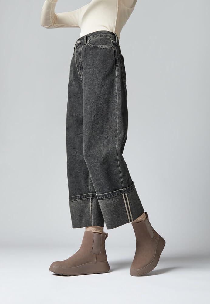 image:imageFitflop Bottines en Cuir Chelsea MarronGris Minky