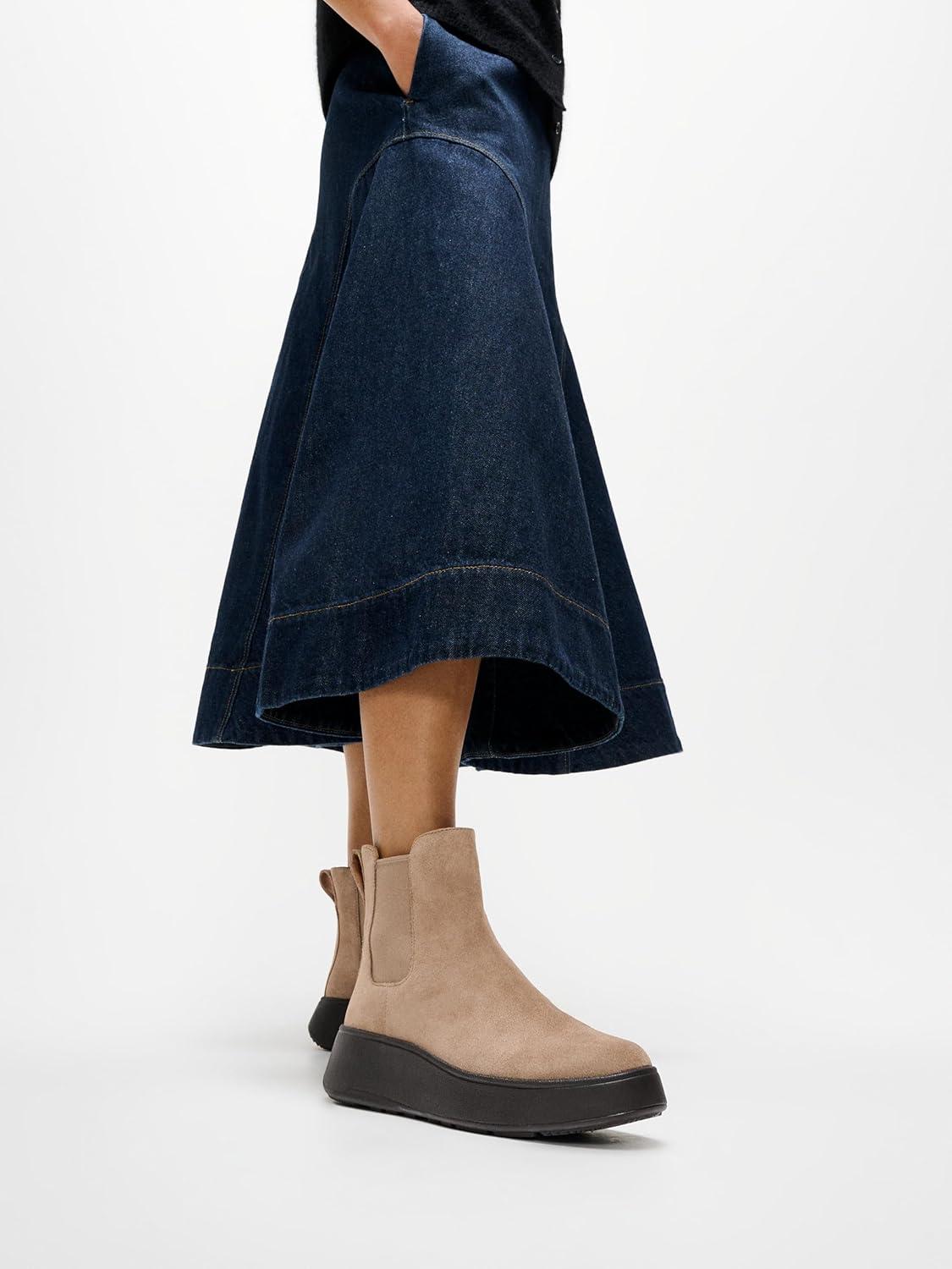 image:imageFitflop Bottines en Cuir Chelsea MarronTaupe