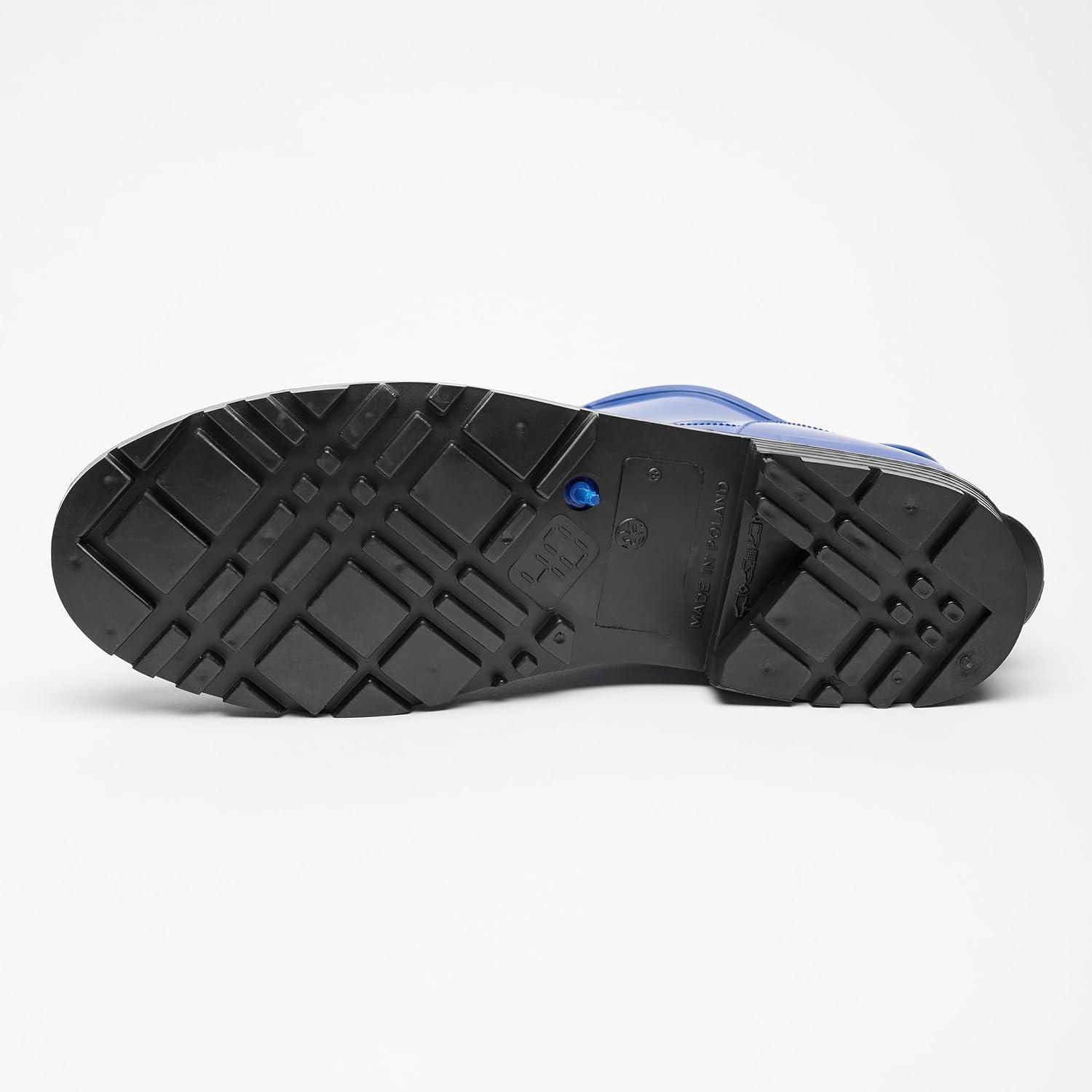 image:imageLadeheid Bottes en Caoutchouc pour Femmes Courtes Bottines Impermables Bottes de Pluie lgantes et Confortables LA930Bleu