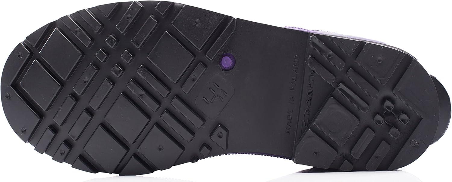 image:imageLadeheid Bottes en Caoutchouc pour Femmes Courtes Bottines Impermables Bottes de Pluie lgantes et Confortables LA930Violet