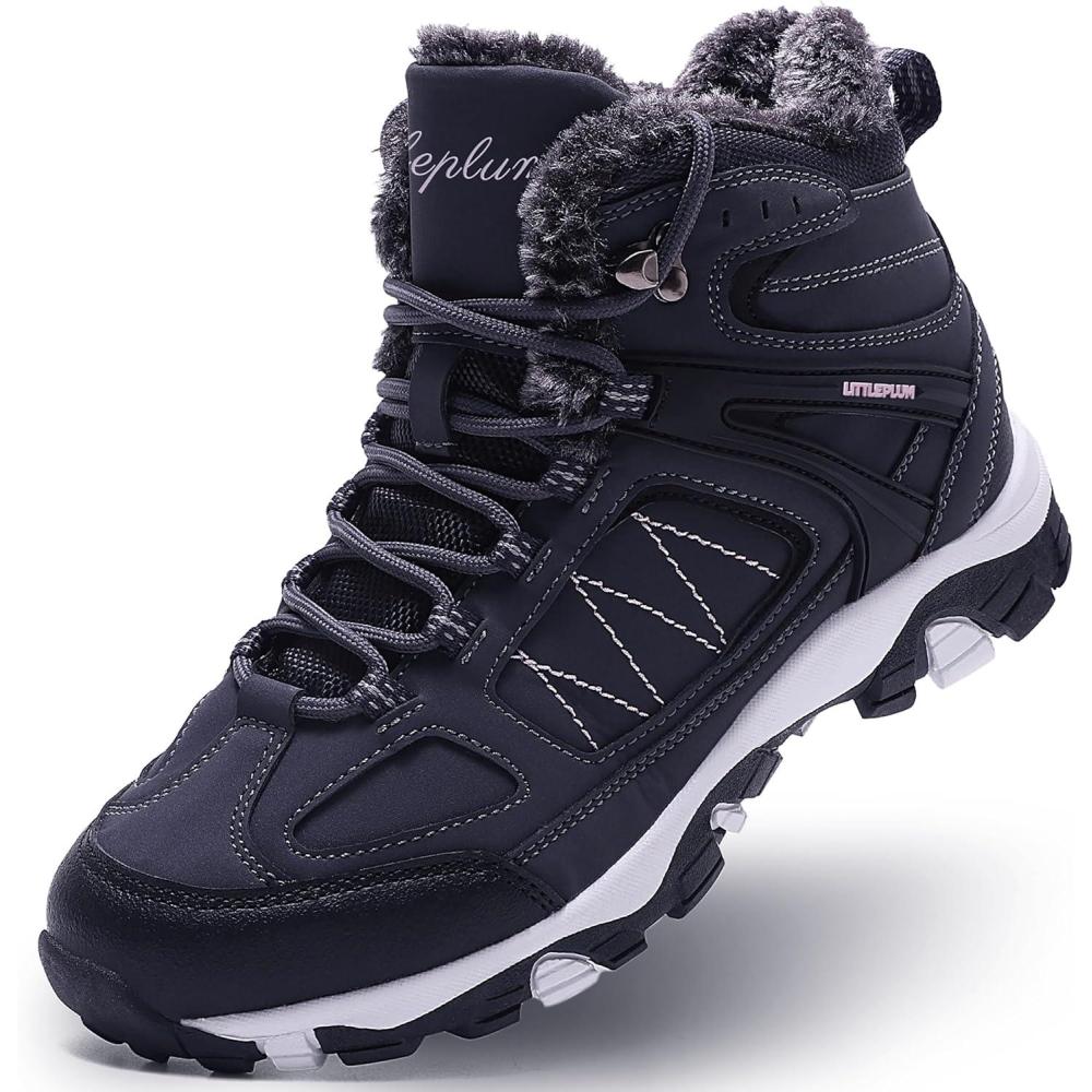 image:imageASHION Bottes Femme Chaussures Coton Bottines Hiver trekking Bottes de NeigeBleu