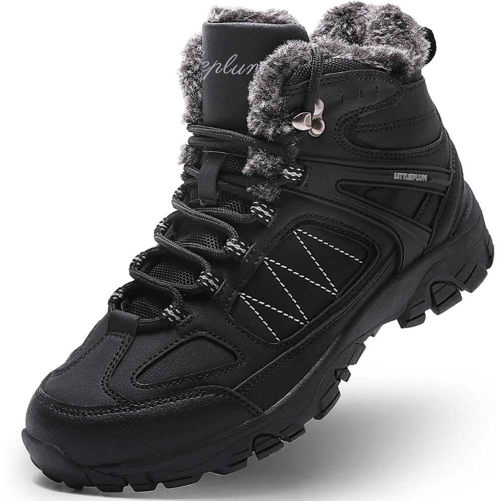 image:imageASHION Bottes Femme Chaussures Coton Bottines Hiver trekking Bottes de NeigeNoir