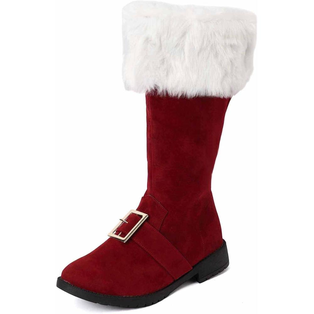 image:imageBottines mimollet pour femme Pour lhiver Avec sangle de cheville Confortables Pour les vacances Rouge 40 23 EU