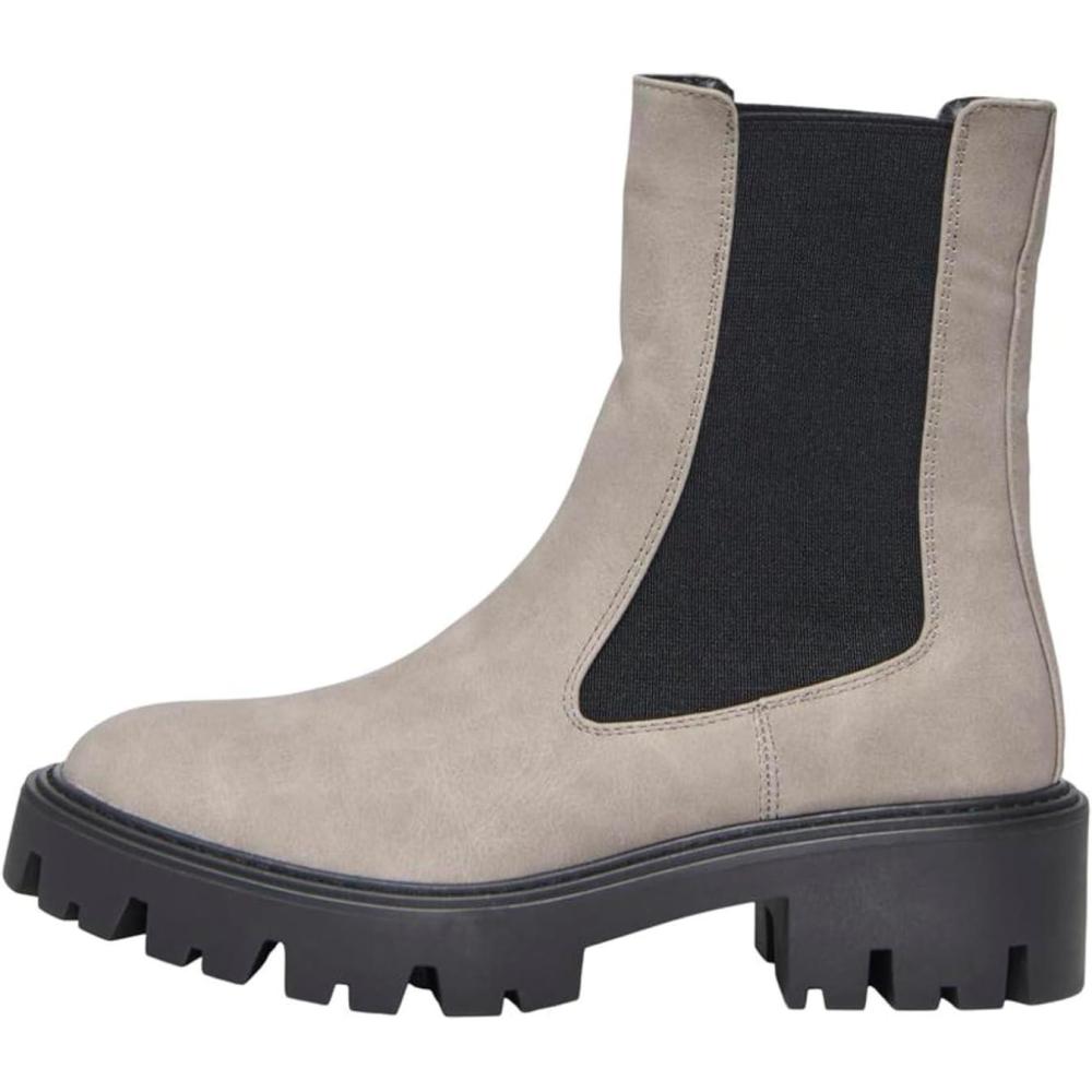 image:imageONLY Onlbetty1 Nubuck Pu Boot  Noos Onlbetty1 Noos Bottes en nubuckFemmeGris Taupe