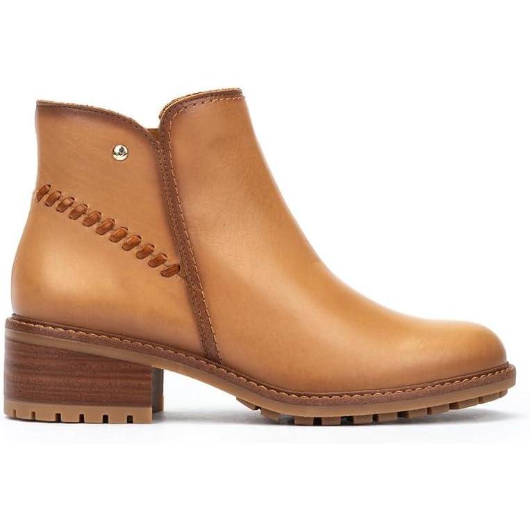image:imagePikolinos Bottines Talon en Cuir Medina pour FemmeAlmond