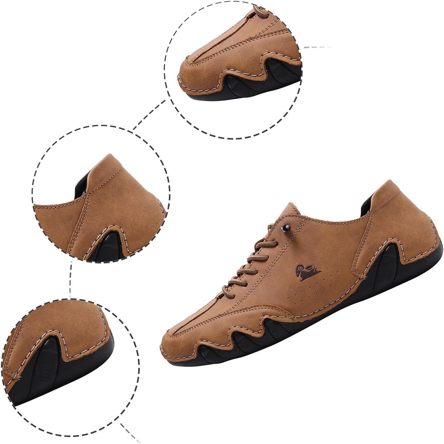 image:imageChaussures de Scurit Hommes Femmes Lgre Respirantes Basket de Marche Securite Randonne Travail Confortable Antidrapante Impermeabilisant Daim Aquatiques Plates Basket HommeMarron
