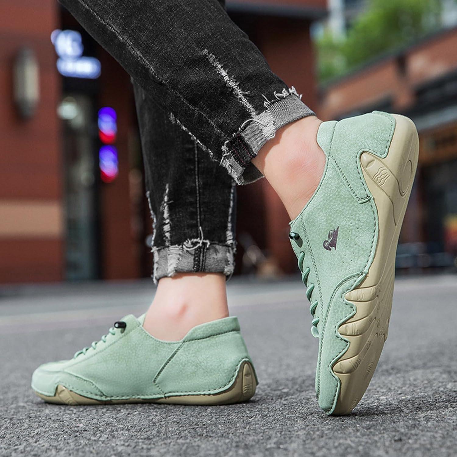 image:imageChaussures de Scurit Hommes Femmes Lgre Respirantes Basket de Marche Securite Randonne Travail Confortable Antidrapante Impermeabilisant Daim Aquatiques Plates Basket HommeLight Vert