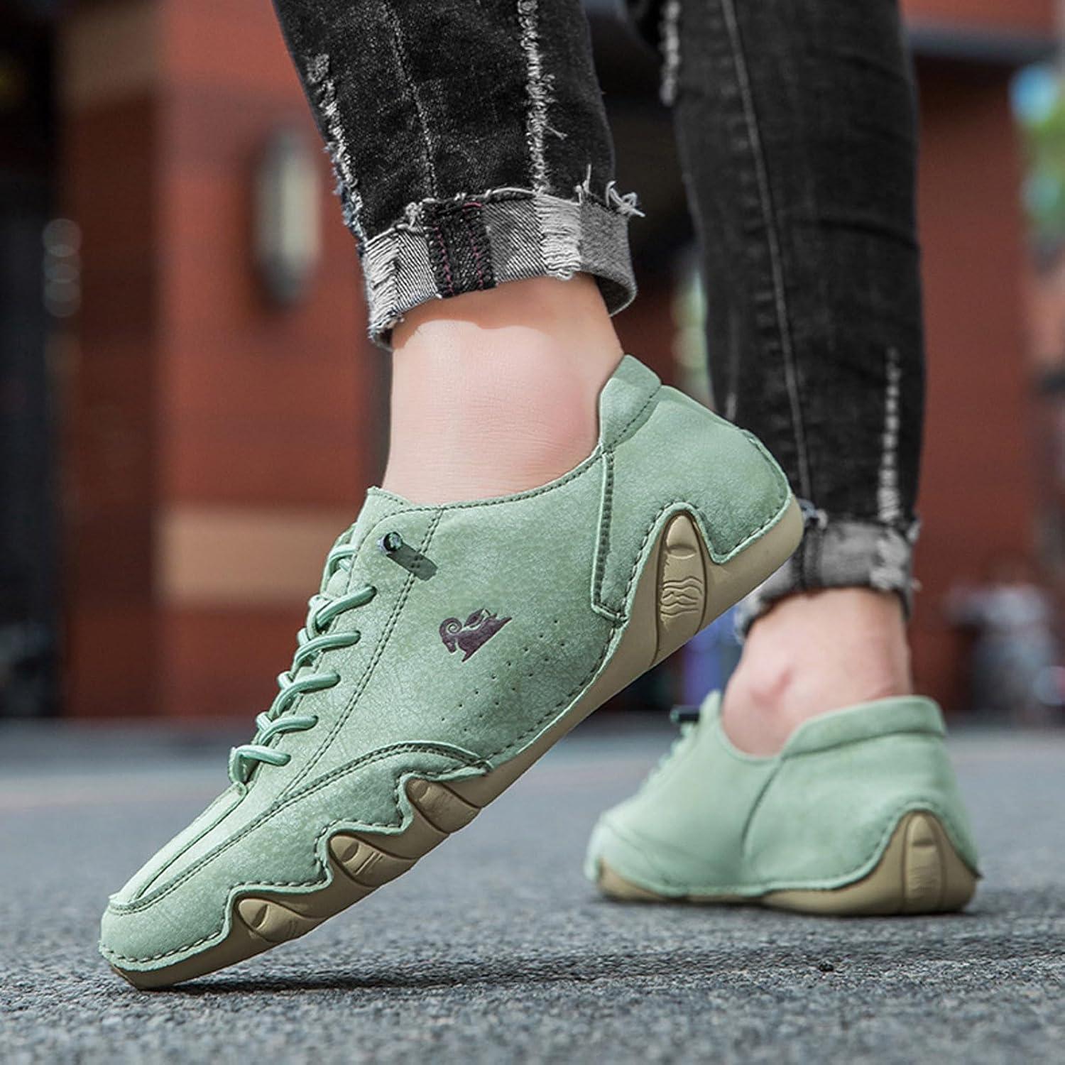 image:imageChaussures de Scurit Hommes Femmes Lgre Respirantes Basket de Marche Securite Randonne Travail Confortable Antidrapante Impermeabilisant Daim Aquatiques Plates Basket HommeLight Vert