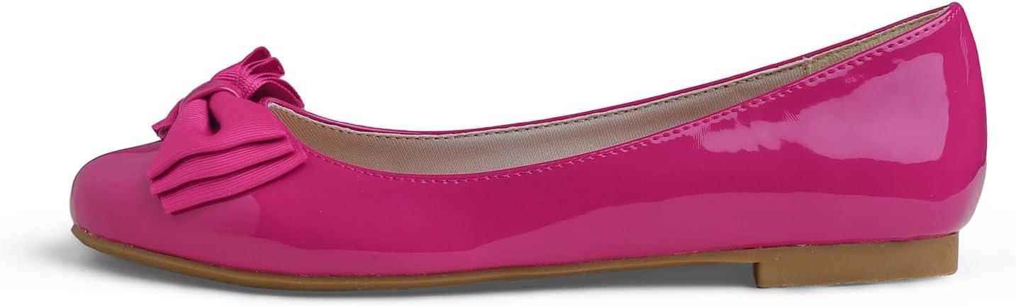 image:imageFeversole Womens Fashion Bow Round Toe Ballet FlatBallerine Bout Rond Mode nud Papillon FemmePitaya Arc