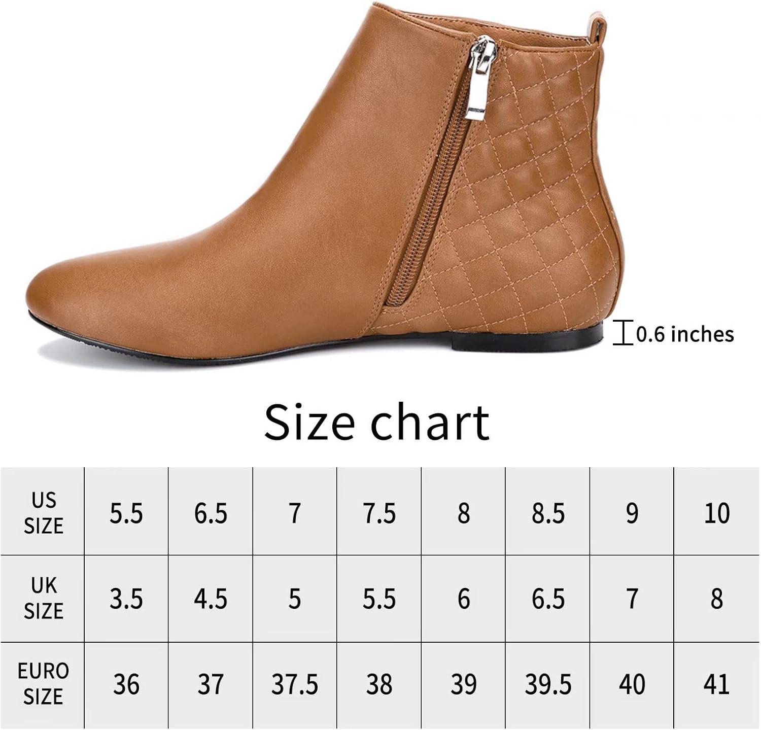 image:imageMaxMuxun Femmes Chaussures Bottes Plates Classique en Daim matelass avec Fermeture glissireCamel