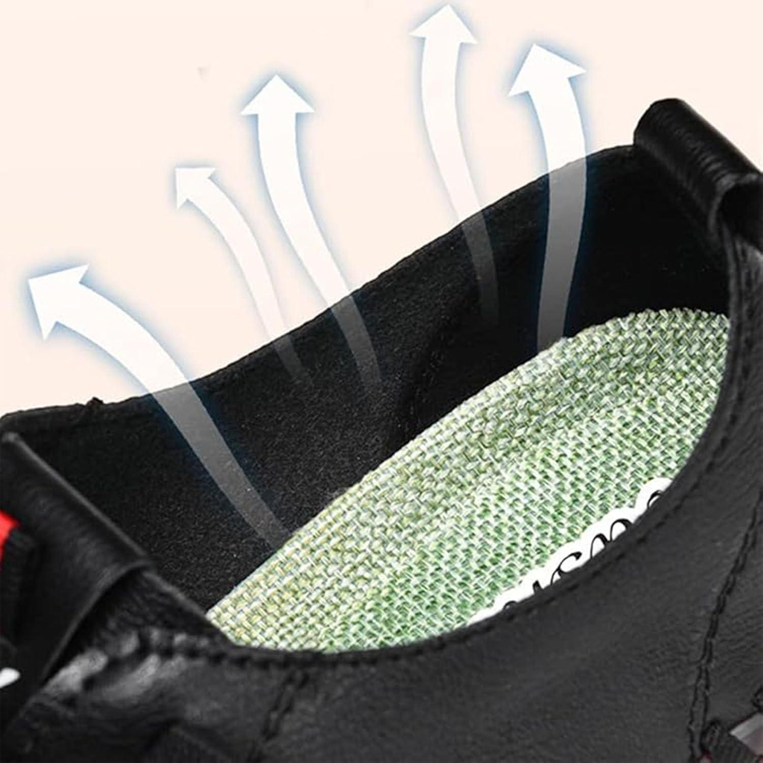 image:imageMocassins plats dcontracts enfiler en cuir confortables pour femmeNoir