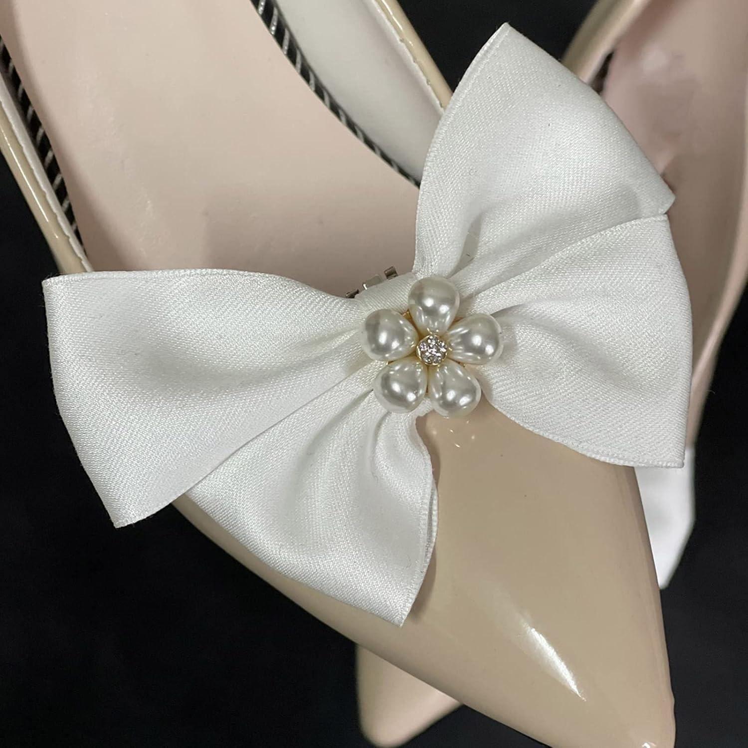 image:imagelgant nud Pinces Chaussures pour Chaussures Plates Pompes Accessoires de Chaussures dcoratifs Clips Femmes fte de Mariage dcorations de Chaussures Clips Noir