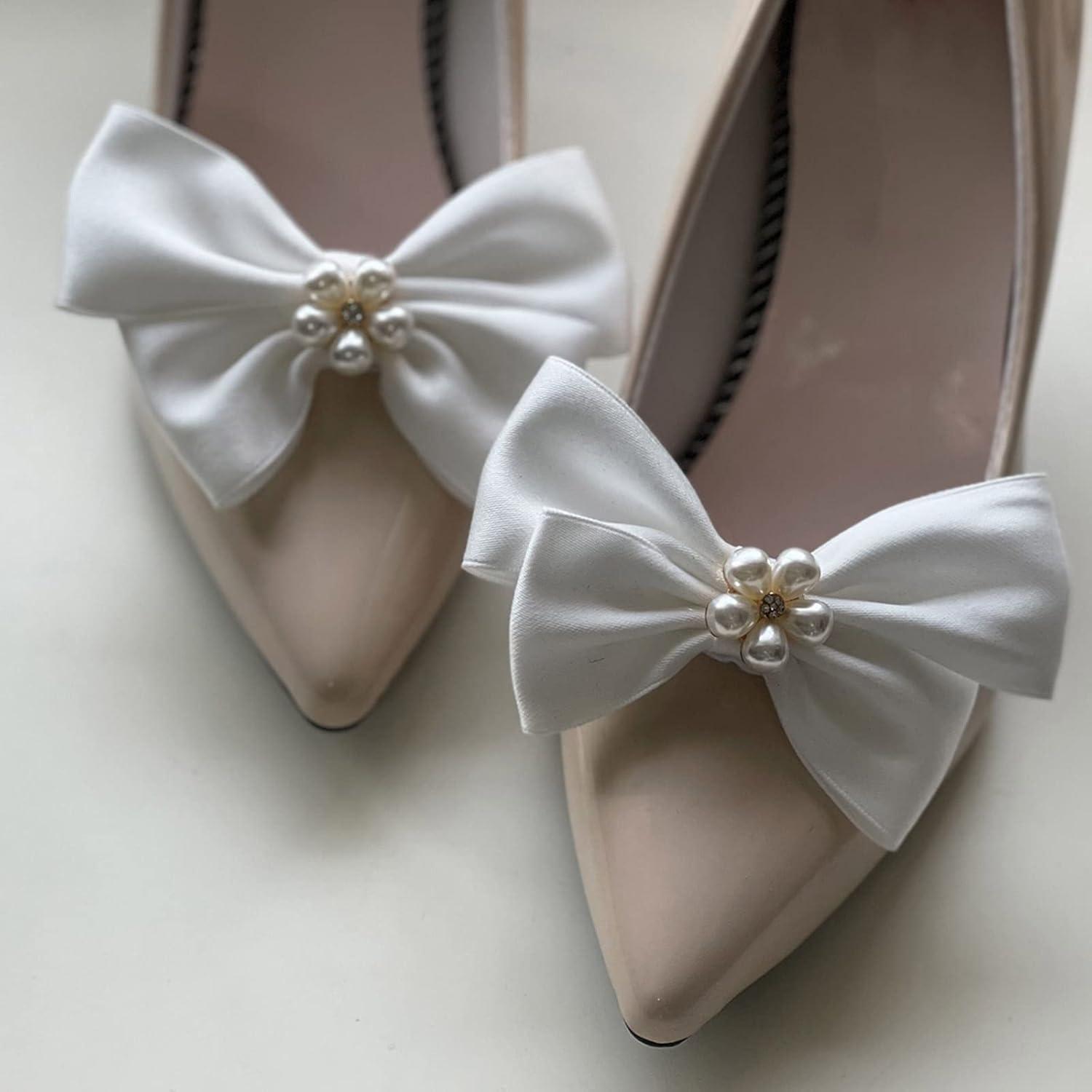 image:imagelgant nud Pinces Chaussures pour Chaussures Plates Pompes Accessoires de Chaussures dcoratifs Clips Femmes fte de Mariage dcorations de Chaussures Clips Noir