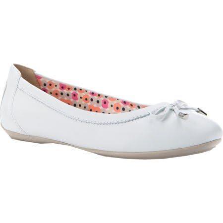 image:imageGeox D Charlene B BallerinesFemmeCuir Nappa Blanc