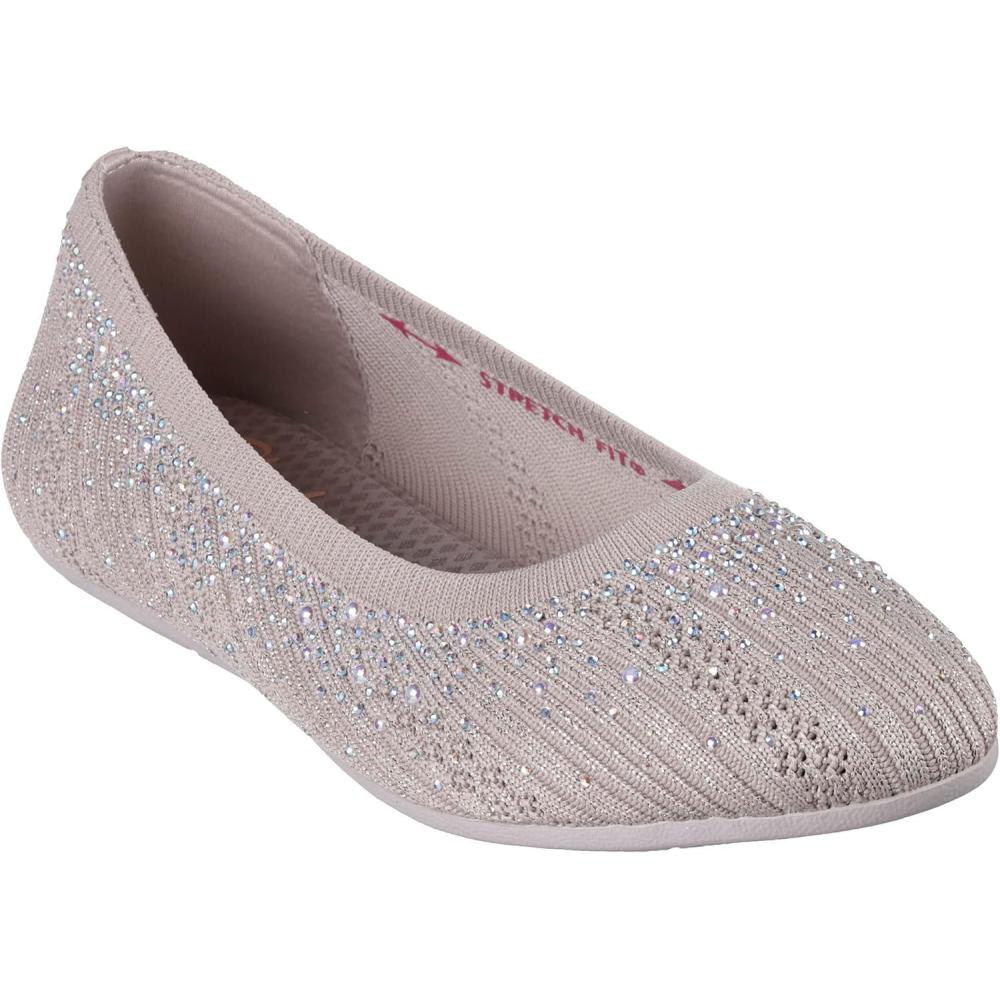 image:imageSkechers Femme Cleo 20Glitzy Daze BallerinesTaupe