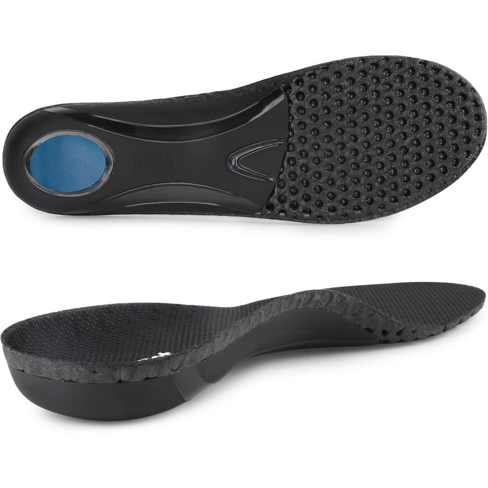 image:imageriemot Semelle Orthopdique pour Femme et Homme Semelles Plantaires avec Soutien de Vote et Confort pour Pieds Soulagement de la Douleur pine Calcanenne Fasciite et Pied PlatGris43 EUNoir