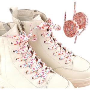 2 paires Lacets Léopard Noir Blanc, lacets plats motif leopard pour baskets chaussures femme homme, lacets mode imprimé pour sneakers accessoires(Rouge et blanc)