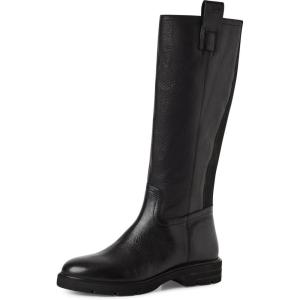 Tamaris Femme Damen Long Boot Flat 1-25616-45 Botte Haute Jusqu&rsquo;au Genou(Noir)