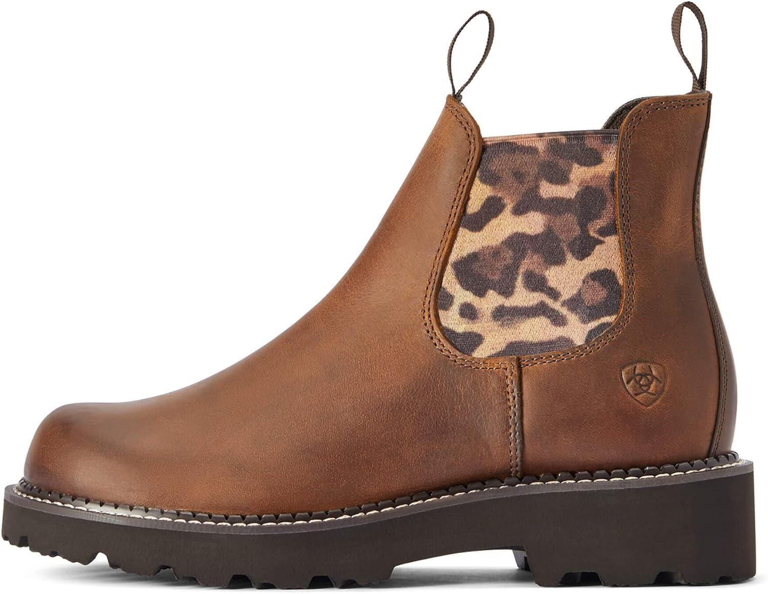 image:imageARIAT Femme Fatbaby Twin Gore Western Boot BotteMarron Clair Vieilli