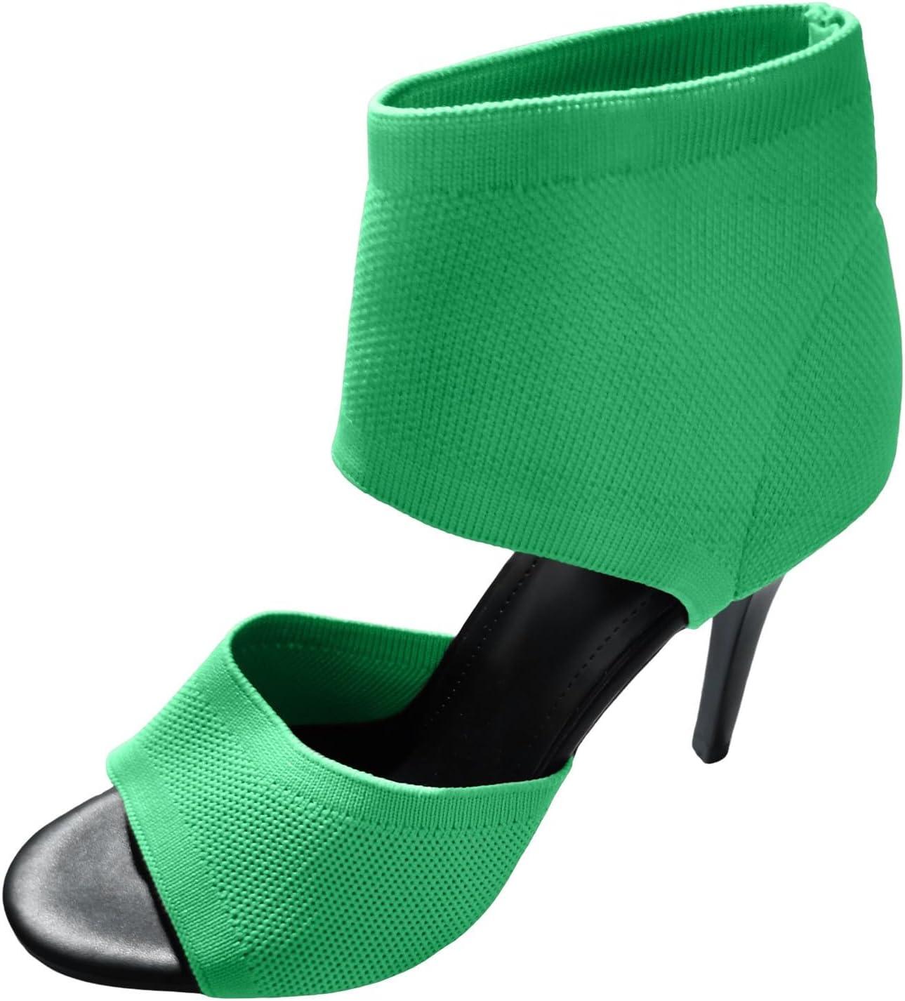 image:imageChaussure Femme Petit Talon Sandales Compenses NuPieds Chaussures Ete Ouvertes Escarpins Couleur Unie Talon Soire High Heels Chic Et Confort Orthopedique Poisson Bouche SandaleB01vert