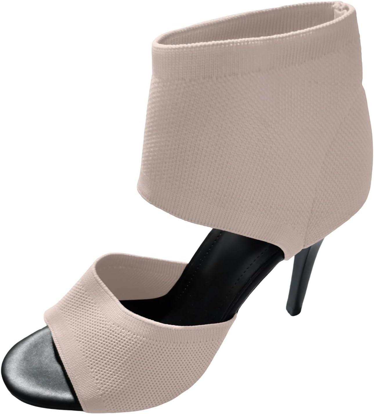 image:imageChaussure Femme Petit Talon Sandales Compenses NuPieds Chaussures Ete Ouvertes Escarpins Couleur Unie Talon Soire High Heels Chic Et Confort Orthopedique Poisson Bouche SandaleB01beige